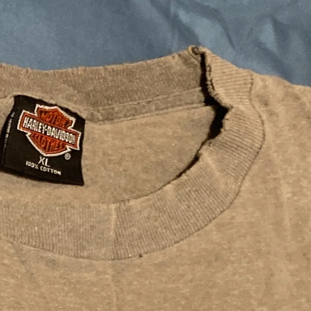 Vintage Harley Davidson Motorcycle T-shirt Mens X-Large Gray Heritage Lisle IL - Picture 6 of 16